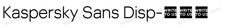 Kaspersky Sans Disp字体转换